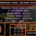 PREDIKSI TOGEL DUBLINLOTTERY 27/DESEMBER/2024