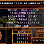 PREDIKSI TOGEL DUBLINLOTTERY 30/DESEMBER/2024