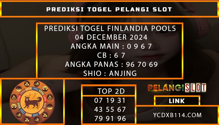 PREDIKSI TOGEL FINLANDIA 04/DESEMBER/2024