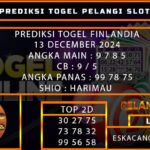 PREDIKSI TOGEL FINLANDIA 13/DESEMBER/2024