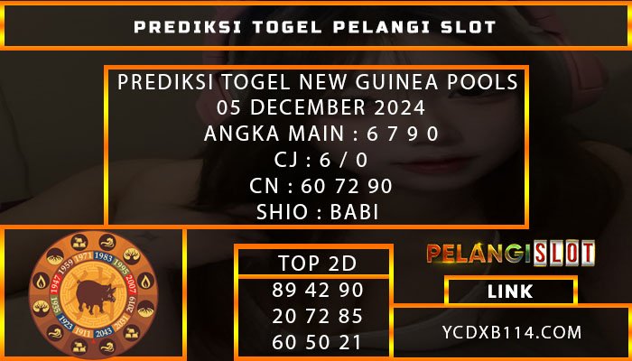 PREDIKSI TOGEL NEWGUINEA 05/DESEMBER/2024
