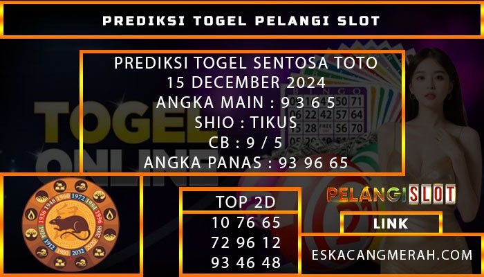 PREDIKSI TOGEL SENTOSATOTO 15/DESEMBER/2024