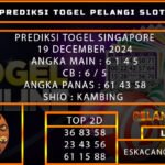 PREDIKSI TOGEL SINGAPORE 19/DESEMBER/2024