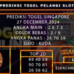 PREDIKSI TOGEL SINGAPORE 27/DESEMBER/2024