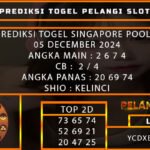 PREDIKSI TOGEL SINGAPORE 05/DESEMBER/2024