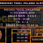 PREDIKSI TOGEL SINGAPORE 15/DESEMBER/2024