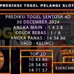 PREDIKSI TOGEL SENTOSA4D 30/DESEMBER/2024