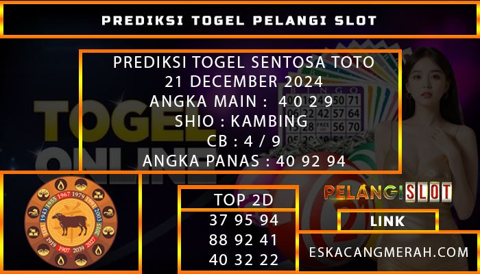 PREDIKSI TOGEL SENTOSATOTO 21/DESEMBER/2024