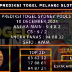 PREDIKSI TOGEL SYDNEY 10/DESEMBER/2024