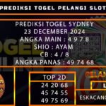 PREDIKSI TOGEL SYDNEY 23/DESEMBER/2024