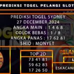 PREDIKSI TOGEL SYDNEY 27/DESEMBER/2024