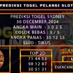 PREDIKSI TOGEL SYDNEY 30/DESEMBER/2024