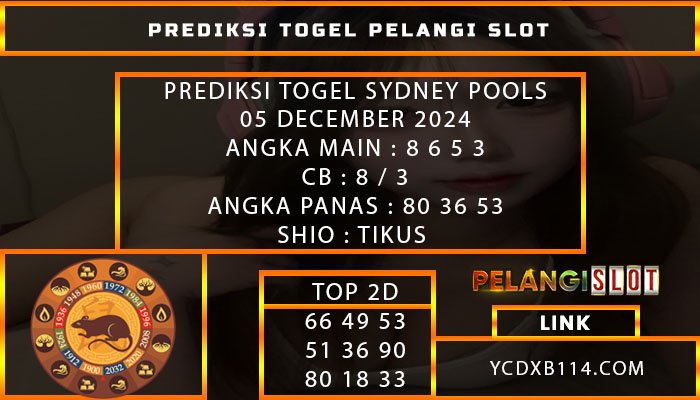 PREDIKSI TOGEL SYDNEY 05/DESEMBER/2024