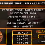PREDIKSI TOGEL TAIPE 08/DESEMBER/2024