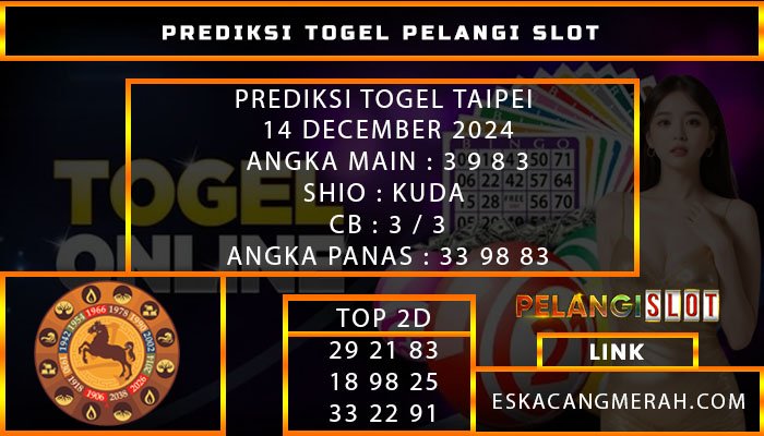 PREDIKSI TOGEL TAIPEI 14/DESEMBER/2024