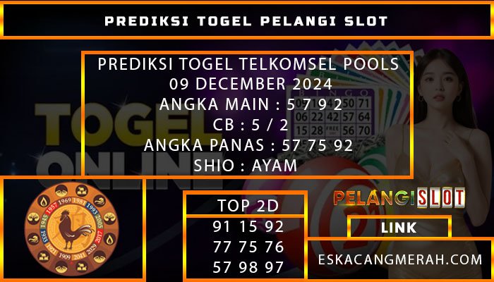 PREDIKSI TOGEL TELKOMSEL 09/DESEMBER/2024