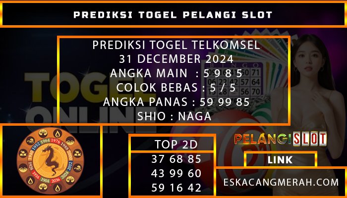 PREDIKSI TOGEL TELKOMSEL 31/DESEMBER/2024