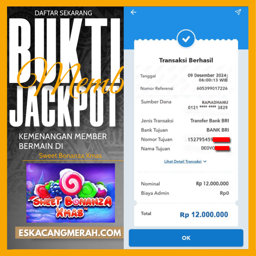 BUKTI JACKPOT PRAGMATIC 09/DESEMBER/2024