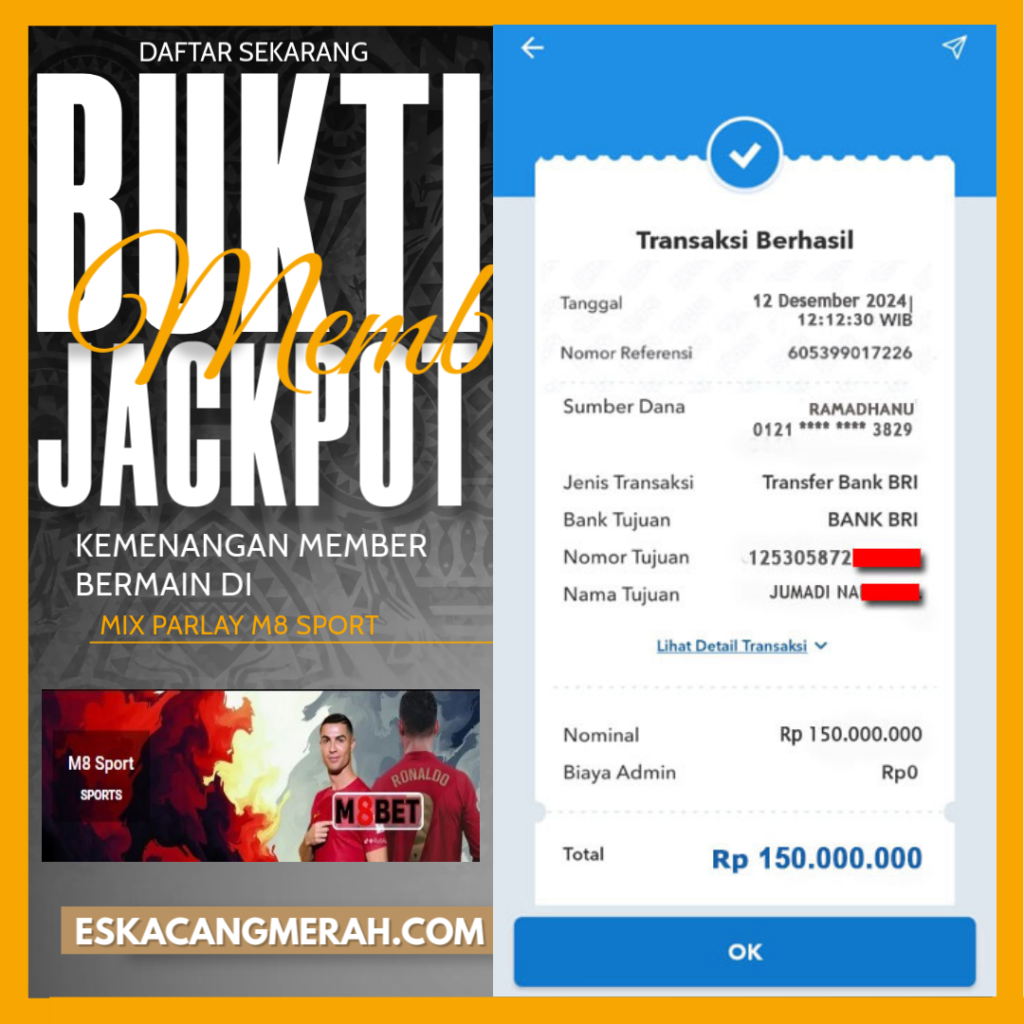 BUKTI JACKPOT M8SPORT 12/DESEMBER/2024