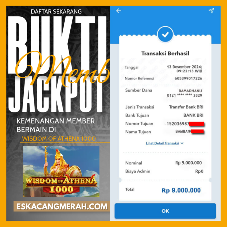 BUKTI JACKPOT MEMBER 13/DESEMBER/2024