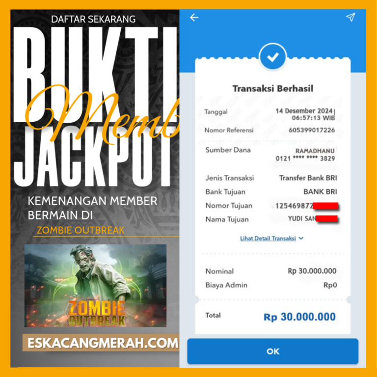 BUKTI JACKPOT MEMBER 14/DESEMBER/2024