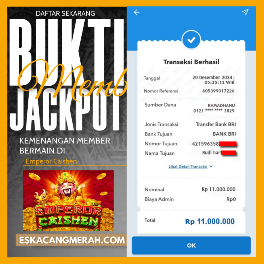 BUKTI JACKPOT MEMBER 20/DESEMBER/2024