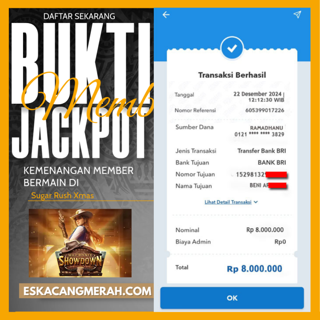 BUKTI JACKPOT MEMBER 22/DESEMBER/2024