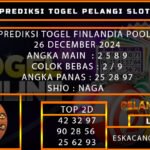 PREDIKSI TOGEL FINLANDIA 27/DESEMBER/2024