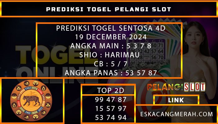 PREDIKSI TOGEL SENTOSA4D 19/DESEMBER/2024