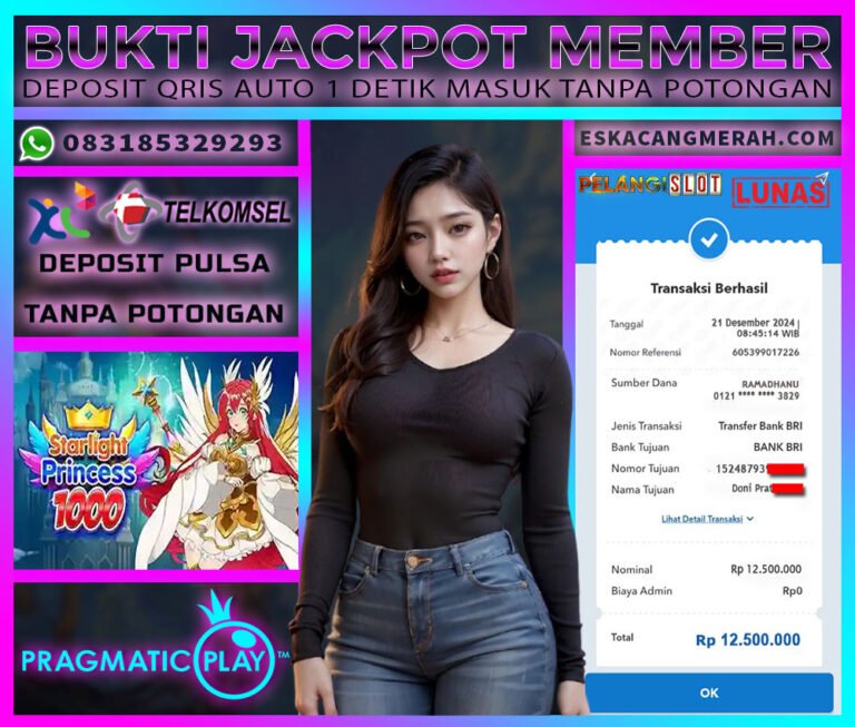 BUKTI JACKPOT PRAGMATIC 21/JANUARI/2025