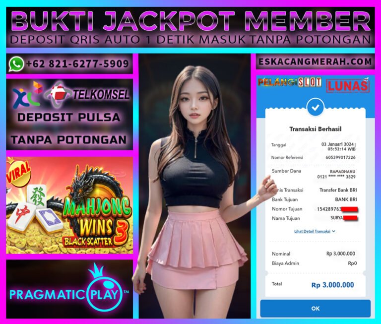 BUKTI JACKPOT PRAGMATIC 03/JANUARI/2024