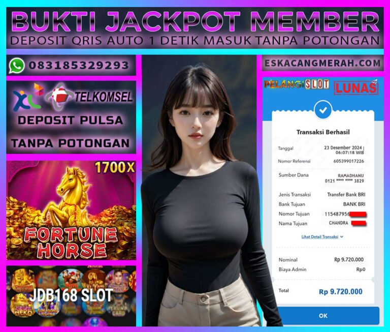 BUKTI JACKPOT JDB168SLOT 23/JANUARI/2025