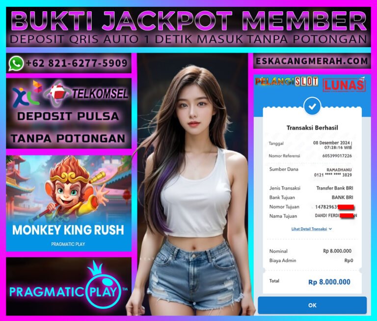 BUKTI JACKPOT PRAGMATIC 08/JANUARI/2024