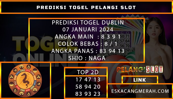 PREDIKSI TOGEL DUBLINLOTTERY 07/JANUARI/2024