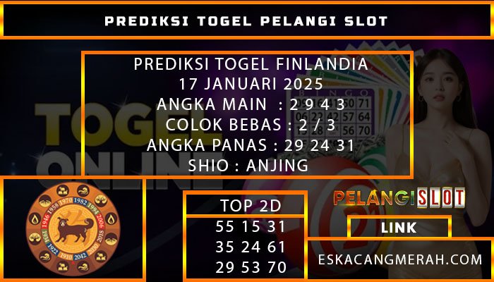 PREDIKSI TOGEL FINLANDIA 17/JANUARI/2025