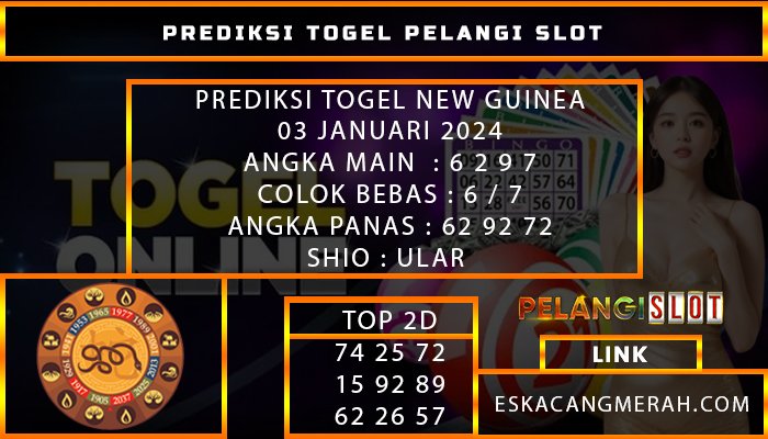 PREDIKSI TOGEL NEWGUINEA 03/JANUARI/2024
