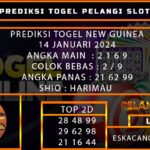 PREDIKSI TOGEL NEWGUINEA 14/JANUARI/2024