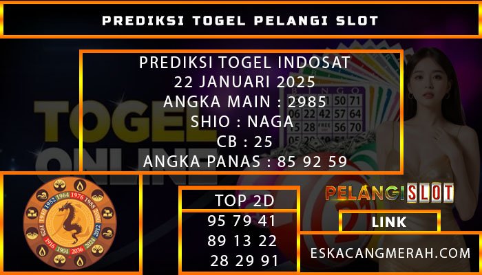 PREDIKSI TOGEL INDOSAT 22/JANUARI/2025