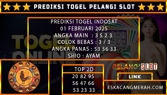 PREDIKSI TOGEL INDOSAT 01/FEBRUARI/2025