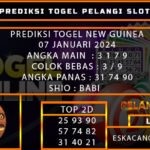 PREDIKSI TOGEL NEWGUINEA 07/JANUARI/2024