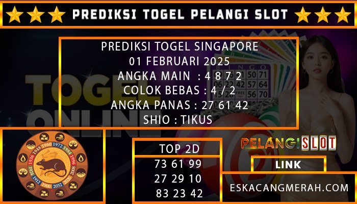 PREDIKSI TOGEL SINGAPORE 01/FEBRUARI/2025