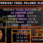 PREDIKSI TOGEL SENTOSA4D 29/JANUARI/2025