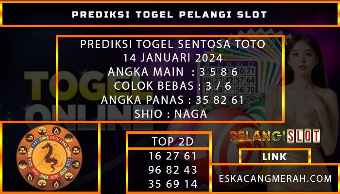 PREDIKSI TOGEL SENTOSATOTO 14/JANUARI/2024