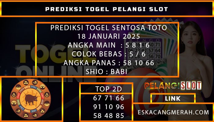 PREDIKSI TOGEL SENTOSATOTO 18/JANUARI/2025