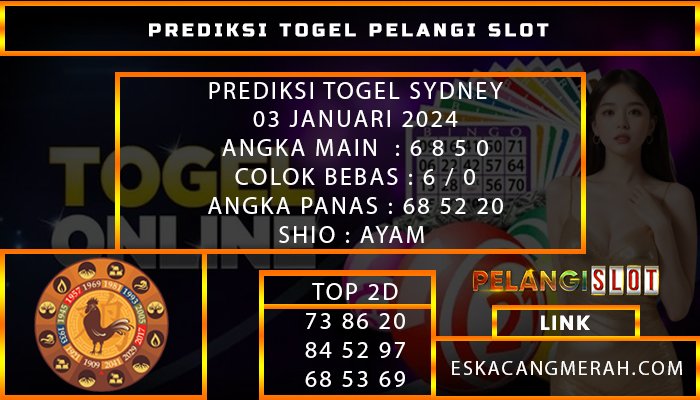 PREDIKSI TOGEL SYDNEY 03/JANUARI/2024