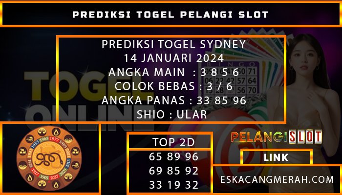 PREDIKSI TOGEL SYDNEY 14/JANUARI/2024
