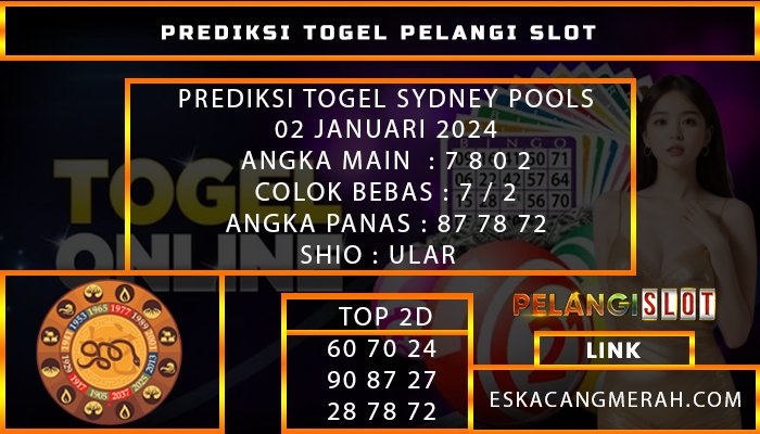 PREDIKSI TOGEL SYDNEY 02/JANUARI/2024