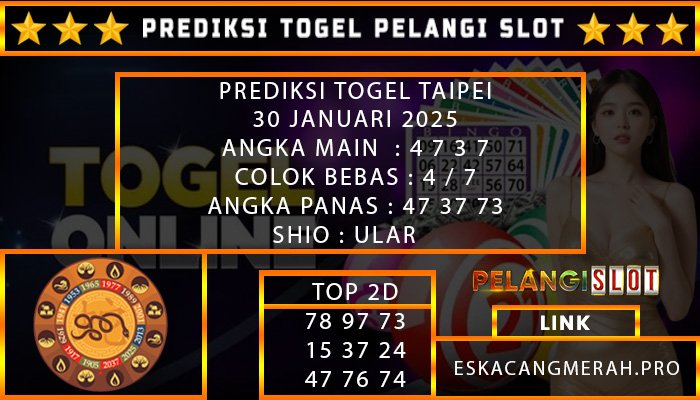 PREDIKSI TOGEL TAIPEI 30/JANUARI/2025