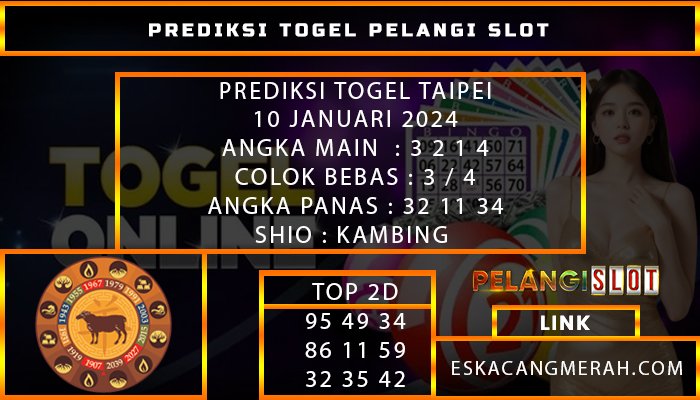 PREDIKSI TOGEL TAIPEI 10/JANUARI/2024