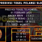 PREDIKSI TOGEL TELKOMSEL 01/FEBRUARI/2025